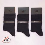 جوراب لئو LEO ساق دار دوفس مشکی دودی (پک 6 عددی)(120) - تصویر 4