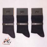 جوراب لئو LEO ساق دار دوفس مشکی دودی (پک 6 عددی)(120) - تصویر 2