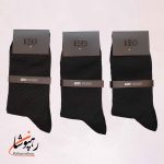 جوراب ساقدار مشکی زیتونی لئو LEO (پک 6 عددی)(137) - تصویر 2