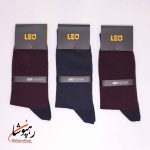 جوراب ساقدار دوفس زرشکی سرمه ای لئو LEO (پک 6 عددی)(155) - تصویر 2