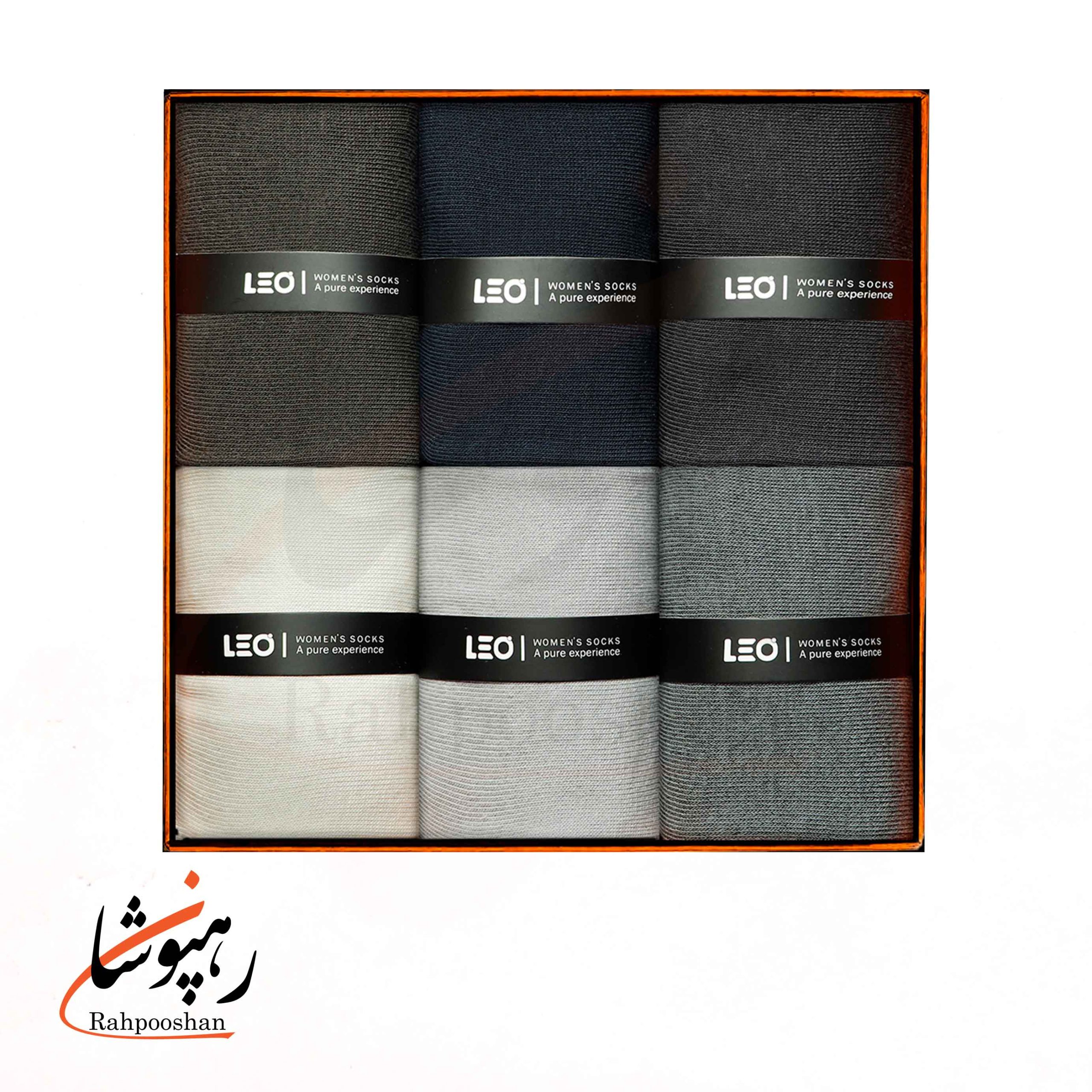 518 جوراب زنانه ساقدار طرح مخمل رنگ خنثی لئو LEO (پک 6 عددی)(518) - تصویر 1