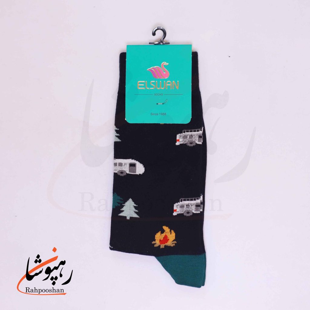 جوراب ساق‌دار طرح کمپ آرام السوان (ELSWAN)