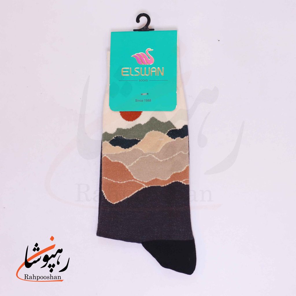 جوراب ساق‌دار طرح کویر هزار رنگ السوان (ELSWAN)