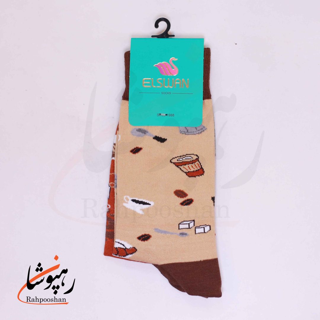 جوراب ساق‌دار طرح باریستا لنگه به لنگه السوان (ELSWAN)