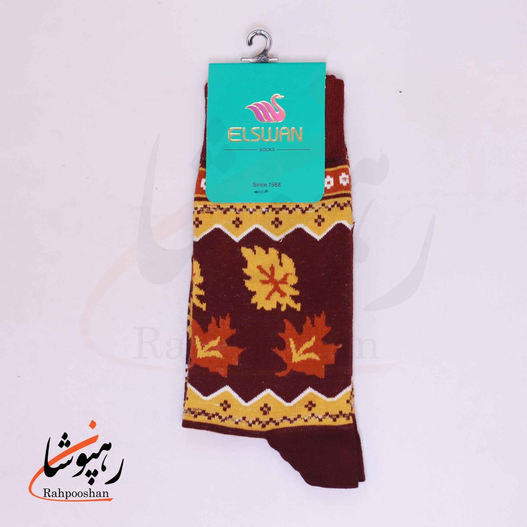 جوراب ساق‌دار طرح نغمه پاییز السوان (ELSWAN)