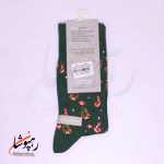 جوراب ساق بلند زنانه روپاپا (Ropapa) طرح رژه فندق شکن (nutcracker parade) سبز یشمی - تصویر 2