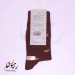 جوراب ساق بلند زنانه روپاپا (Ropapa) طرح کروسان زرشکی - تصویر 2