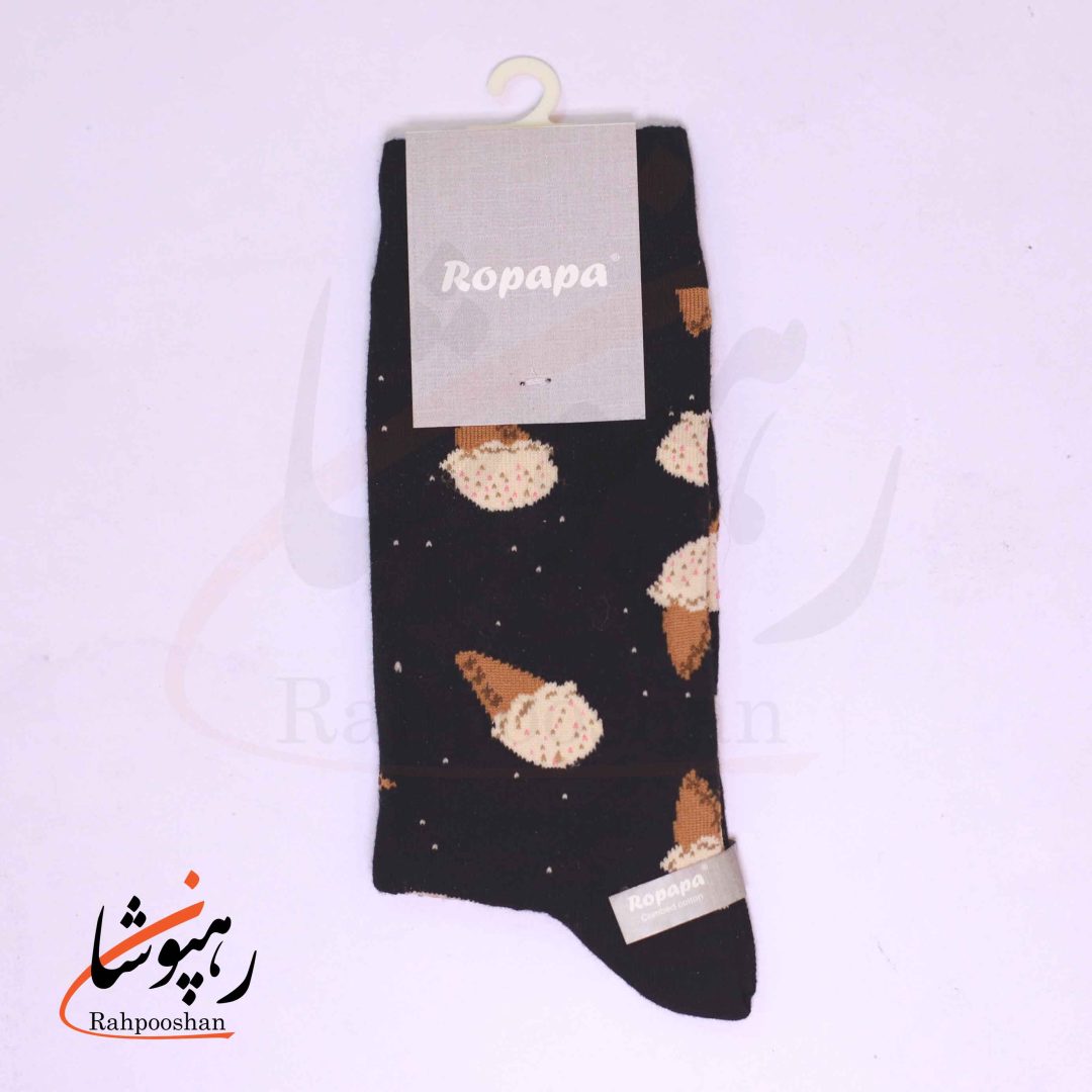 جوراب ساق بلند زنانه روپاپا (Ropapa) طرح رویای یخی (ice dream)
